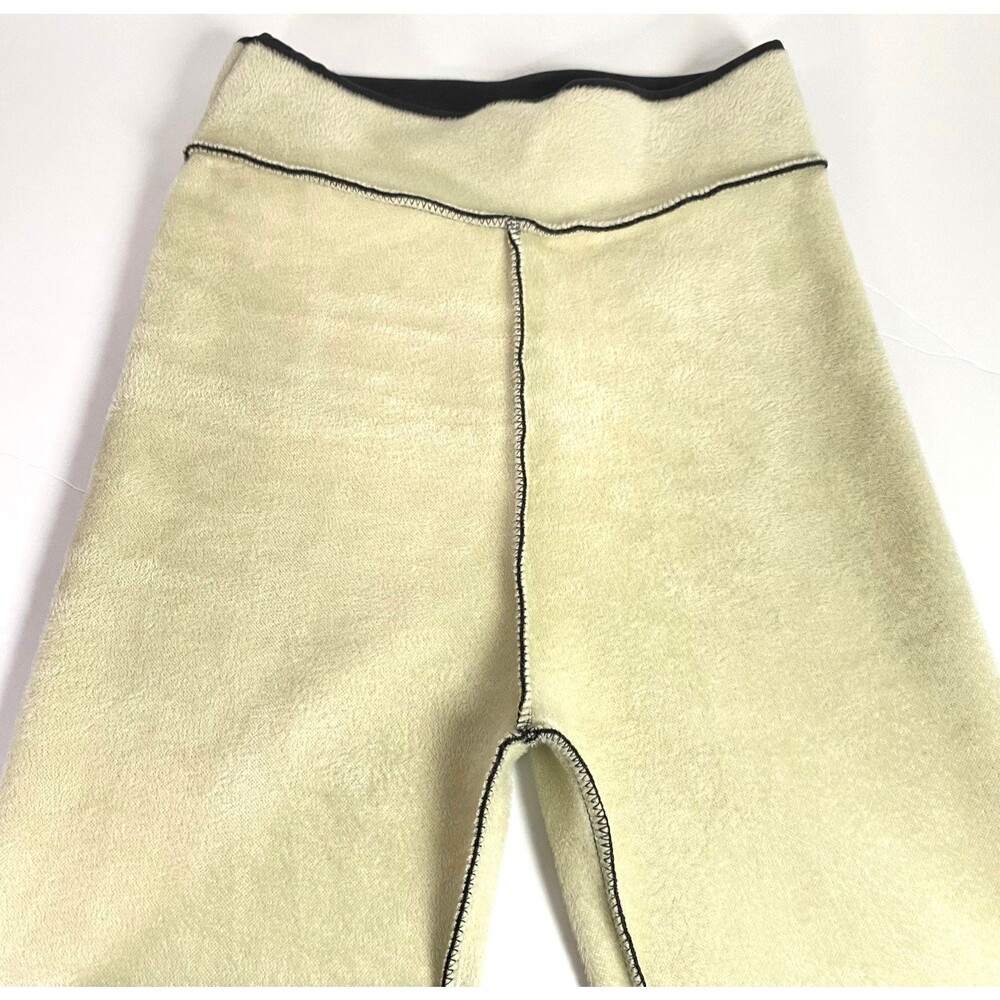 SIAEAMRG Sherpa Fleece Leggings Womens Estimated Size Medium Black Cream Read - Picture 8 of 14